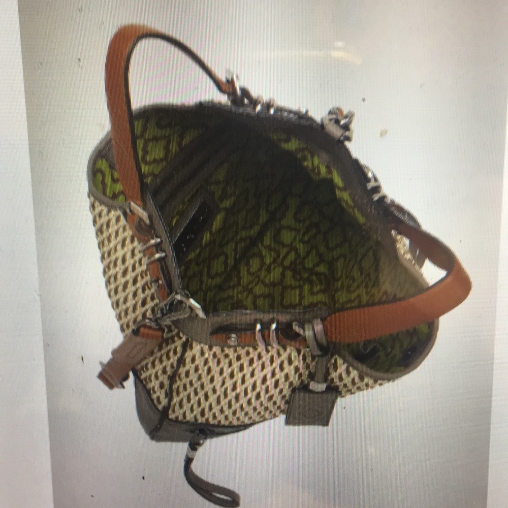 OrYany Anthro raffia  Leather Tote Regina - Picture 3 of 8